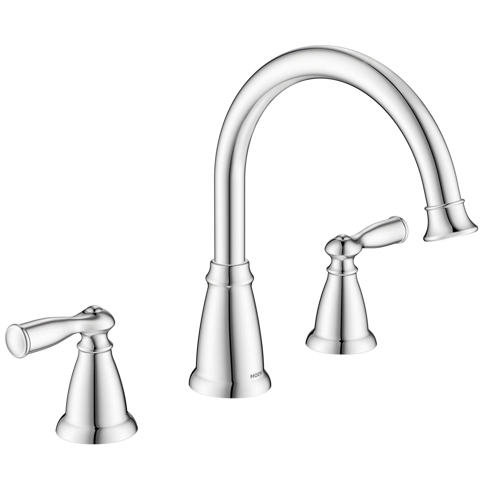 Moen 86924 Banbury Chrome Roman Tub Faucet Two Handle High Arc Deck Mount - 1