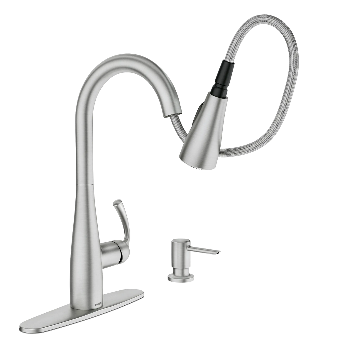 Moen 87014SRS Essie Kitchen Faucet Spot Resist Stainless Pulldown High Arc - 2