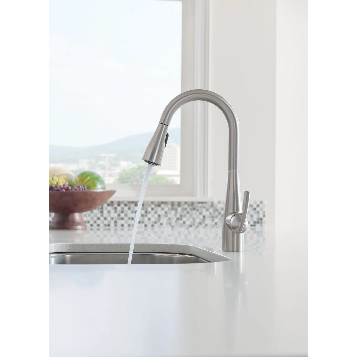 Moen 87014SRS Essie Kitchen Faucet Spot Resist Stainless Pulldown High Arc - 3