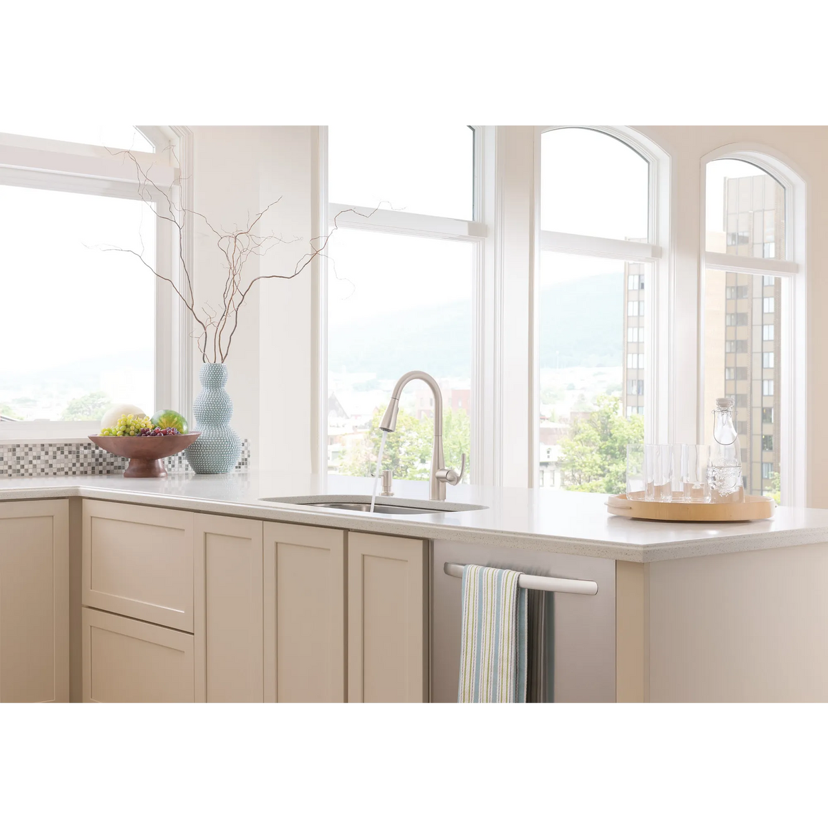 Moen 87014SRS Essie Kitchen Faucet Spot Resist Stainless Pulldown High Arc - 4