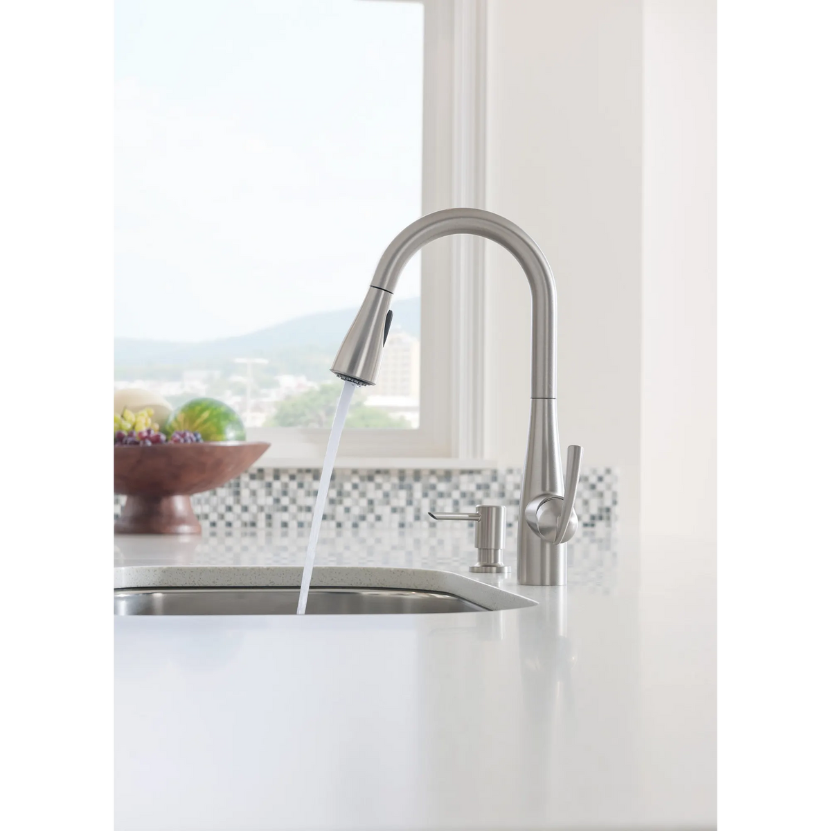 Moen 87014SRS Essie Kitchen Faucet Spot Resist Stainless Pulldown High Arc - 6