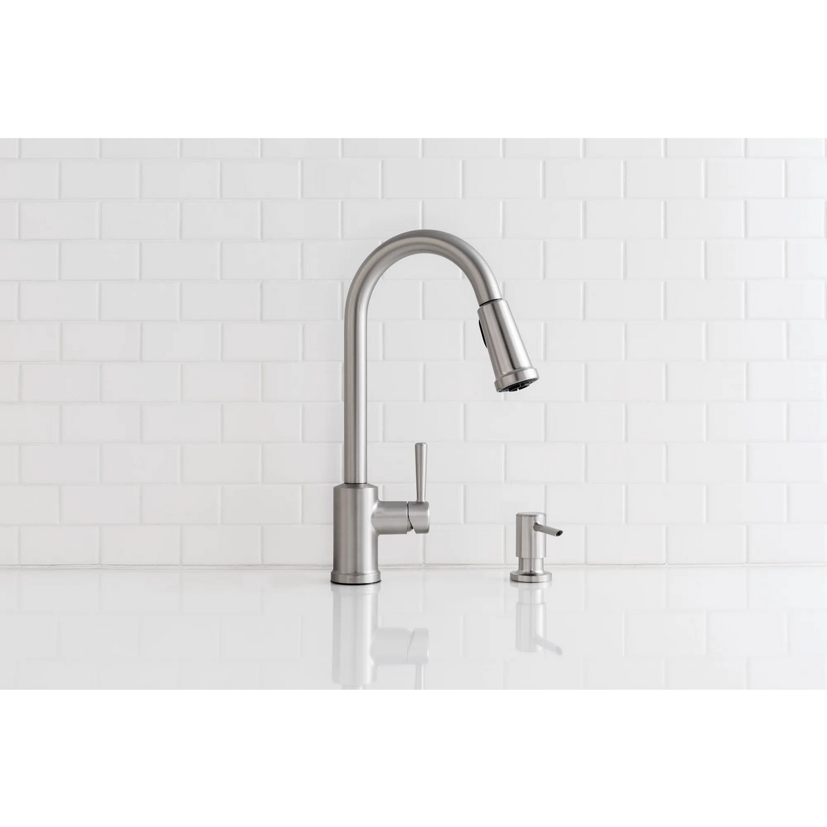 Moen 87090MSRS Indi Kitchen Faucet Spot Resist Stainless Pulldown High Arc - 10