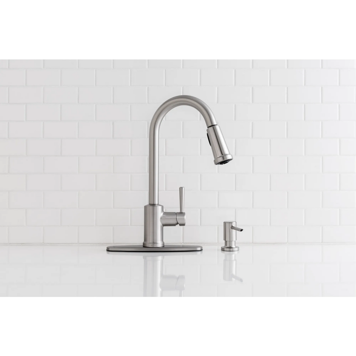 Moen 87090MSRS Indi Kitchen Faucet Spot Resist Stainless Pulldown High Arc - 9