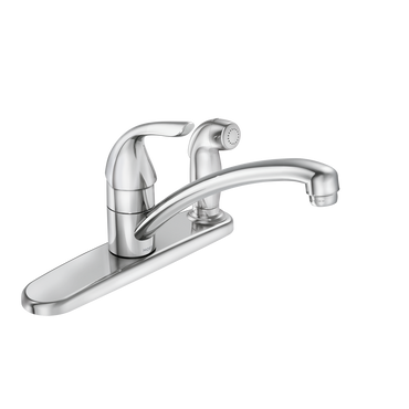 Moen 87203 Adler Chrome One Handle Kitchen Faucet Low Arc Single Lever - 1