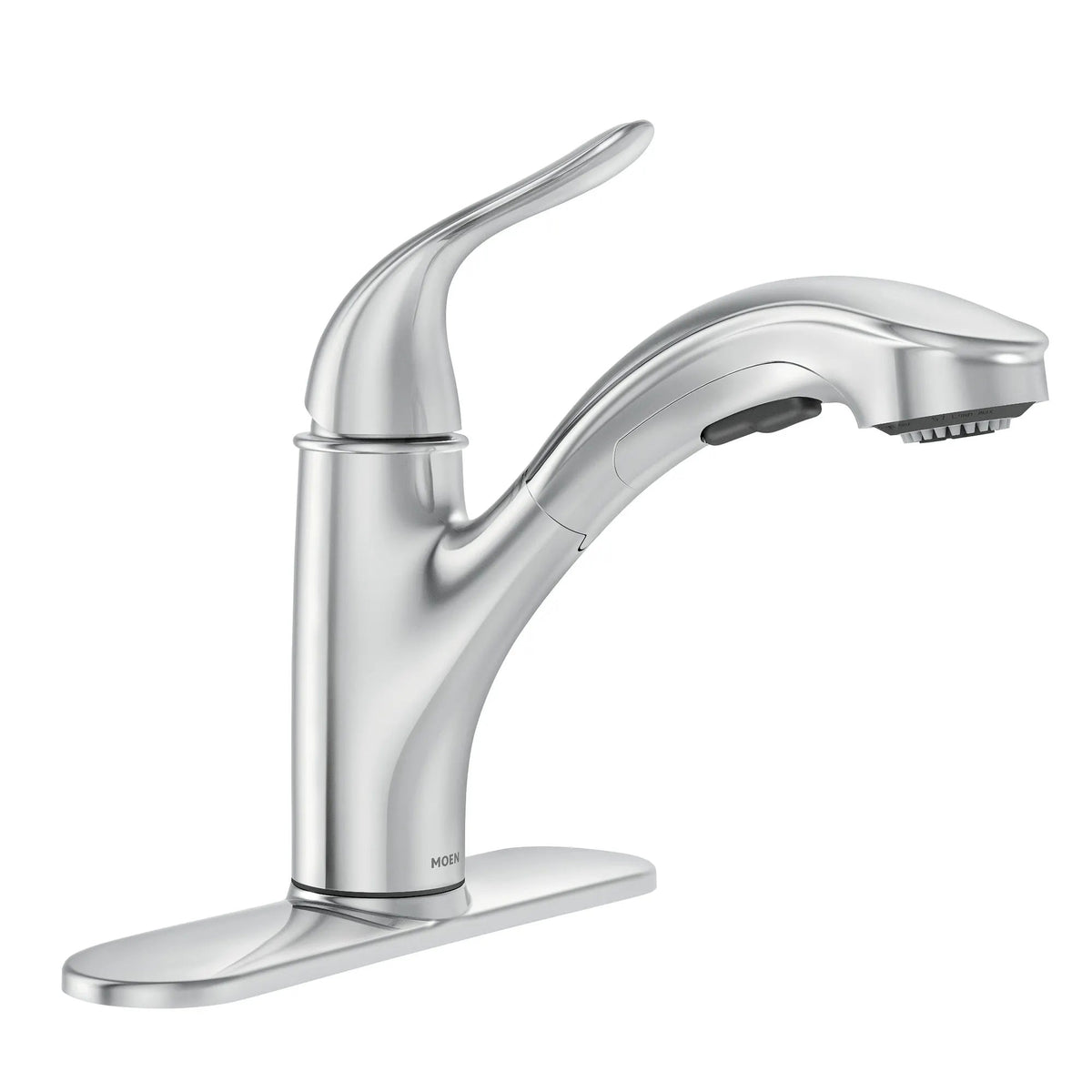 Moen 87557 Brecklyn Chrome Pullout Kitchen Faucet One Handle Low Arc - 11