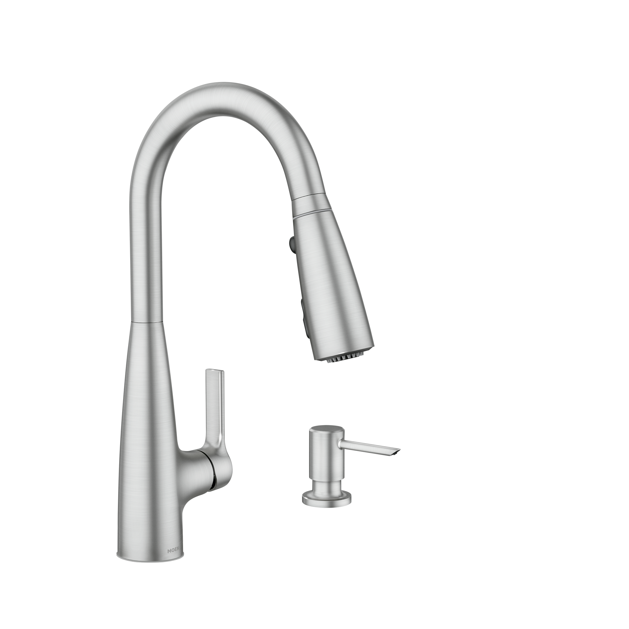 Moen 87627EISRS Haelyn Kitchen Faucet Spot Resist Stainless LED ColorCue - 1