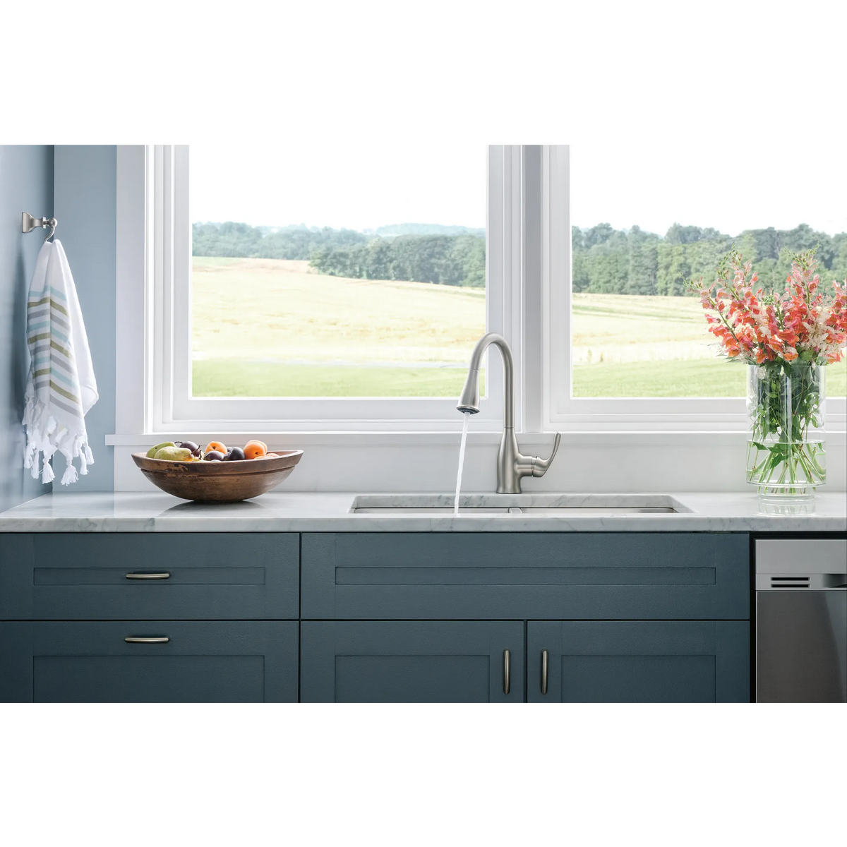 Moen 87966SRS Kaden Kitchen Faucet Spot Resist Stainless Pulldown High Arc - 10