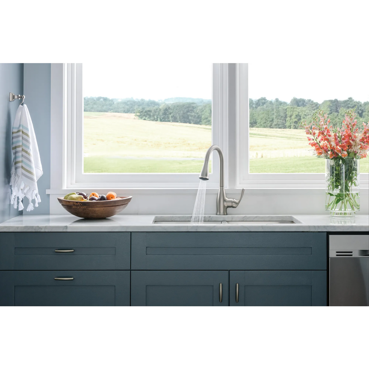 Moen 87966SRS Kaden Kitchen Faucet Spot Resist Stainless Pulldown High Arc - 2