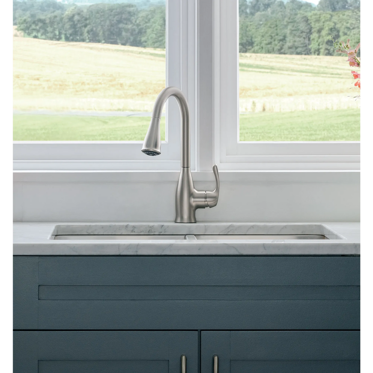 Moen 87966SRS Kaden Kitchen Faucet Spot Resist Stainless Pulldown High Arc - 4