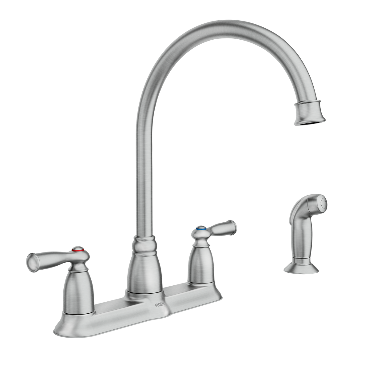 Moen CA87000SRS Banbury High Arc Kitchen Faucet Side Spray Stainless - 1