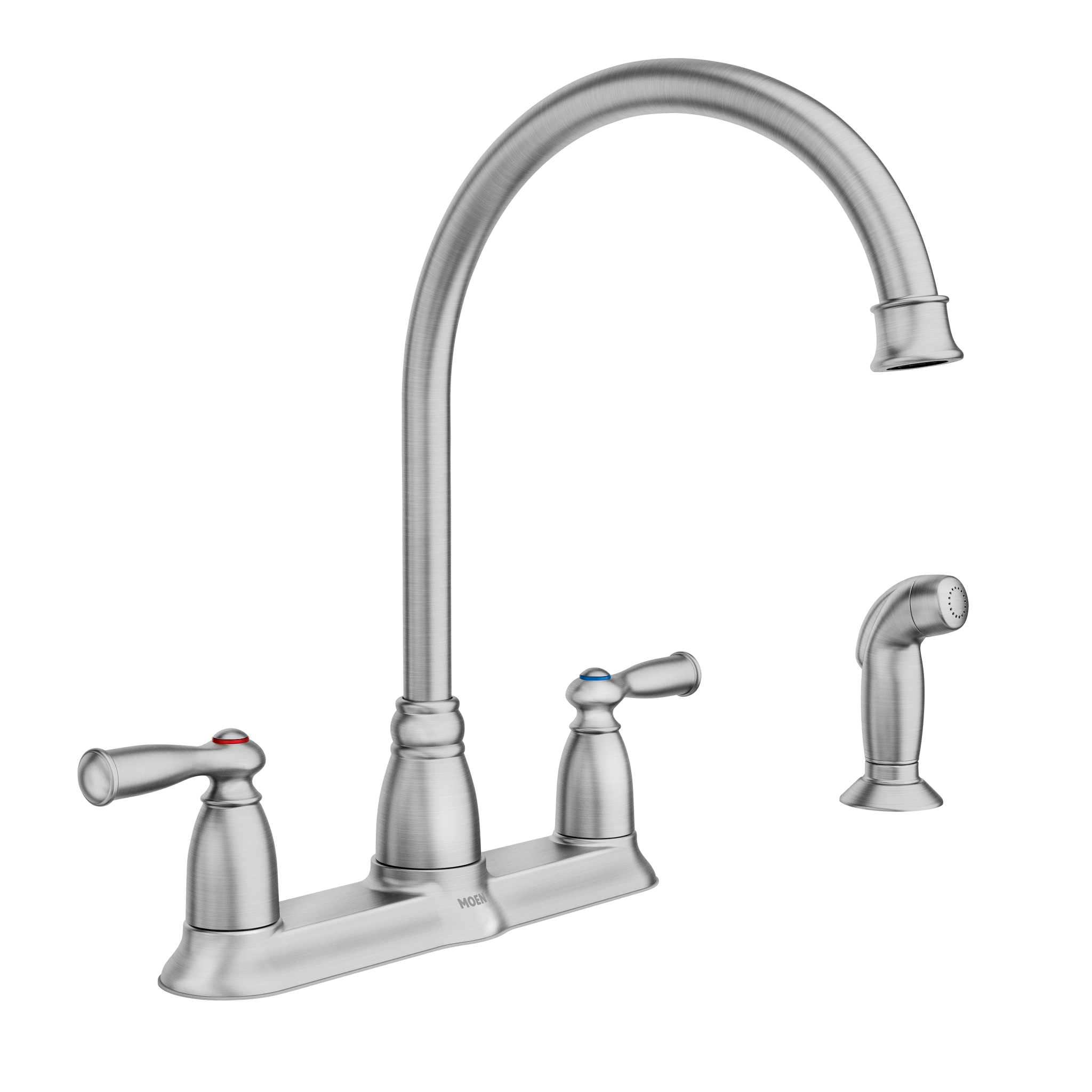Moen CA87000SRS Banbury High Arc Kitchen Faucet Side Spray Stainless - 1