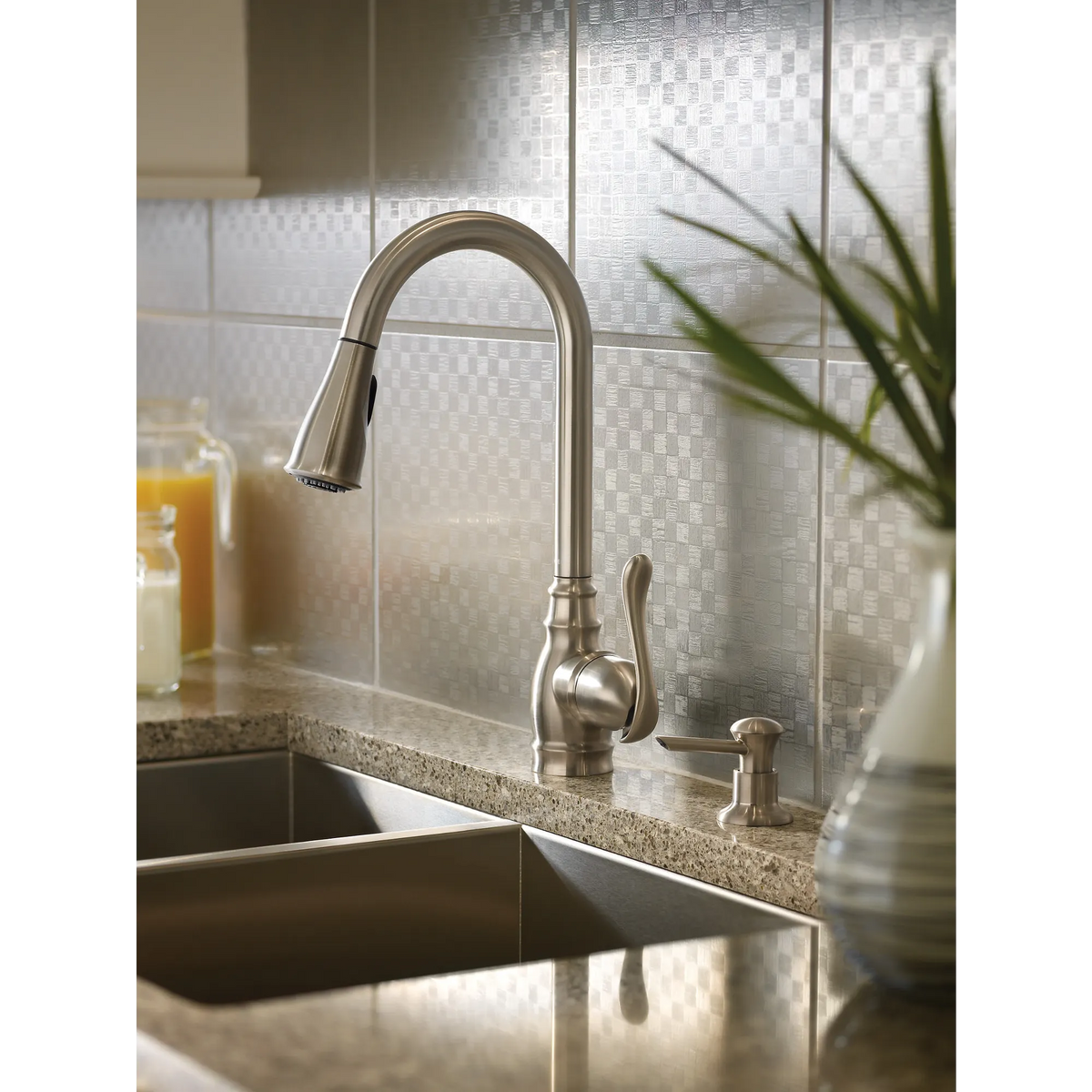 Moen CA87003SRS Anabelle Kitchen Faucet Spot Resist Stainless Pulldown - 3