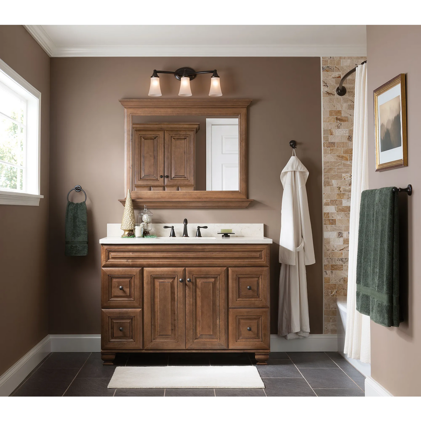 Moen DN1818BRB Whitley 18-in Wall Mount Single Towel Bar Mediterranean Bronze - 2