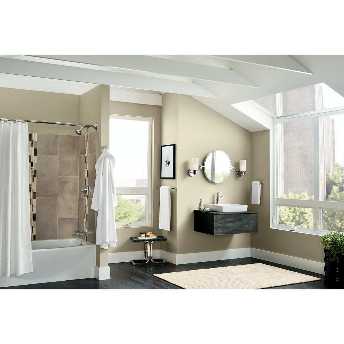 Moen Delta T2473EP Genta LX Chrome Monitor Tub and Shower Faucet Trim Kit - 5