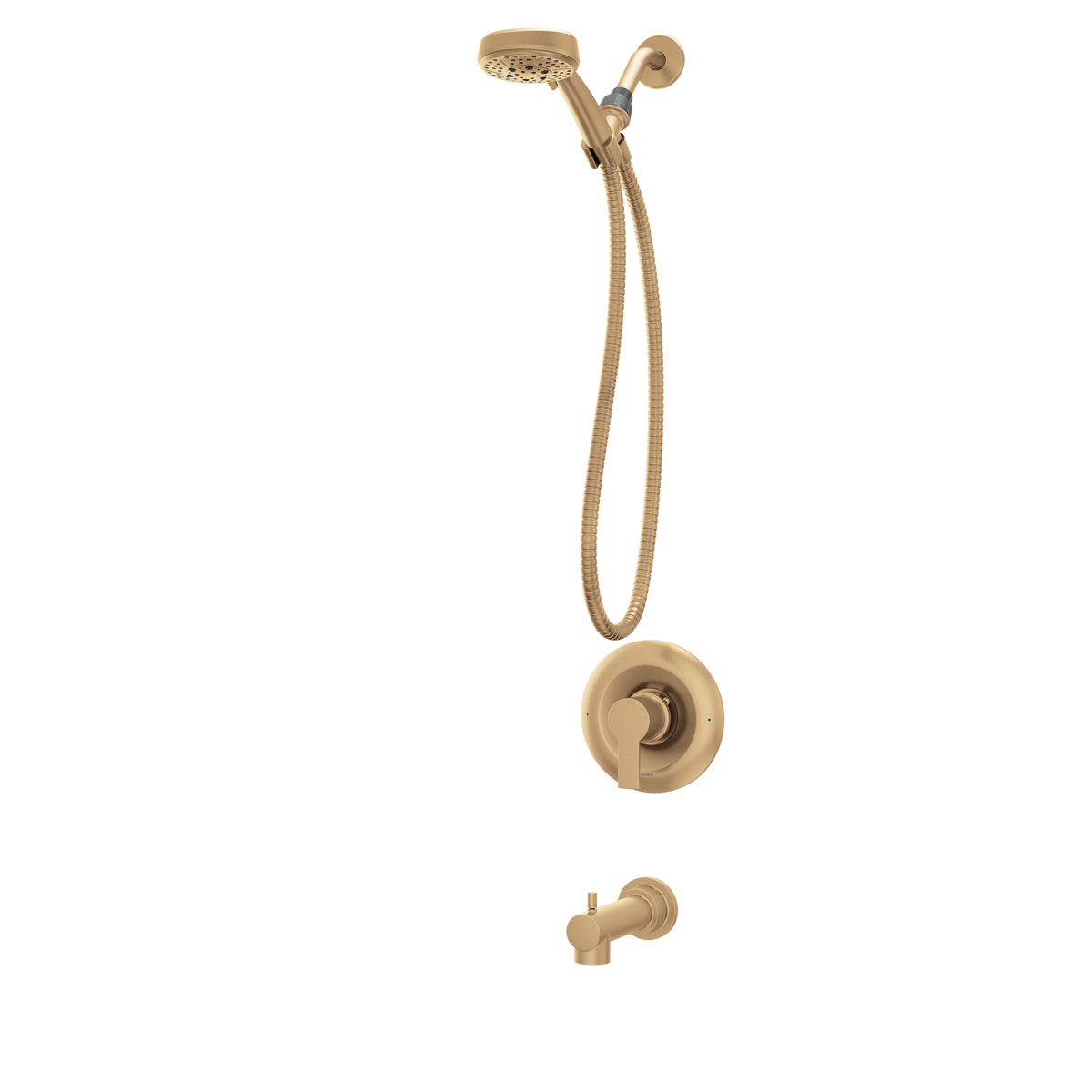 Moen Meena 82618BZG Bronzed Gold Posi-Temp Tub Shower Faucet - 1