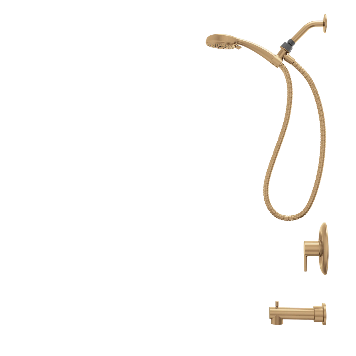 Moen Meena 82618BZG Bronzed Gold Posi-Temp Tub Shower Faucet - 2