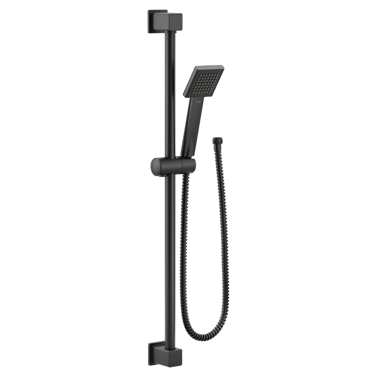 Moen S3879EPBL 90 Degree Matte Black Handheld Shower Head Slide Bar Combo - 4