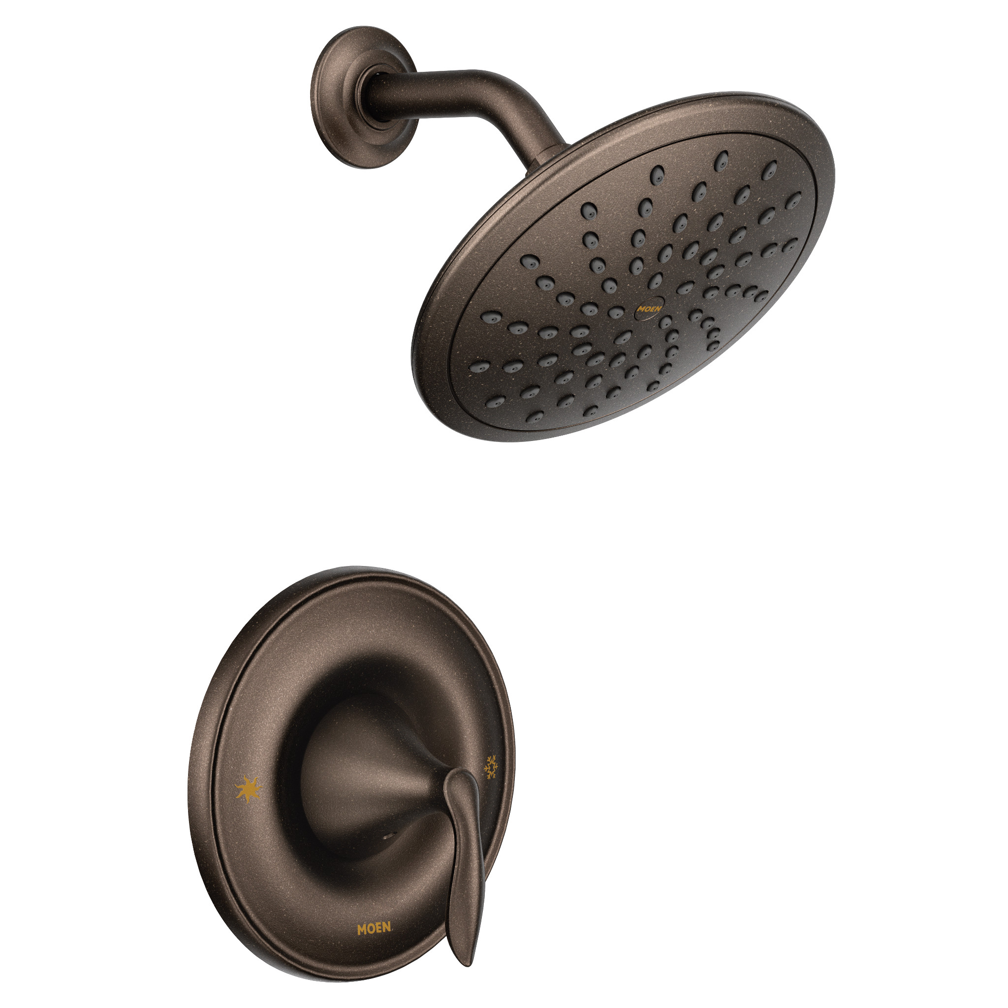 Moen T2232EPORB Eva Posi-Temp Shower Trim Oil Rubbed Bronze Rainshower Head - 1