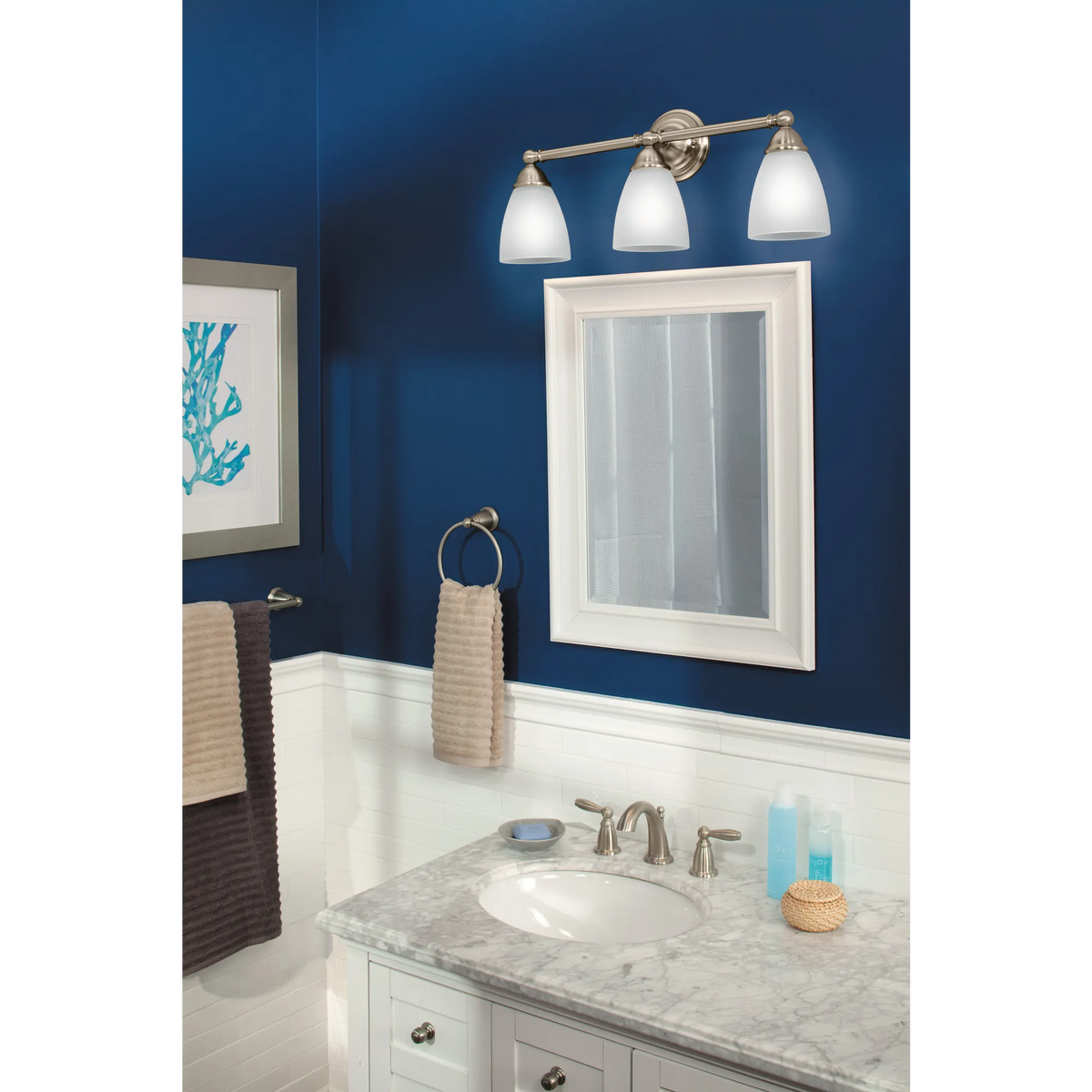 Moen T6620BN Brantford Two-Handle High Arc Bathroom Faucet Brushed Nickel - 6