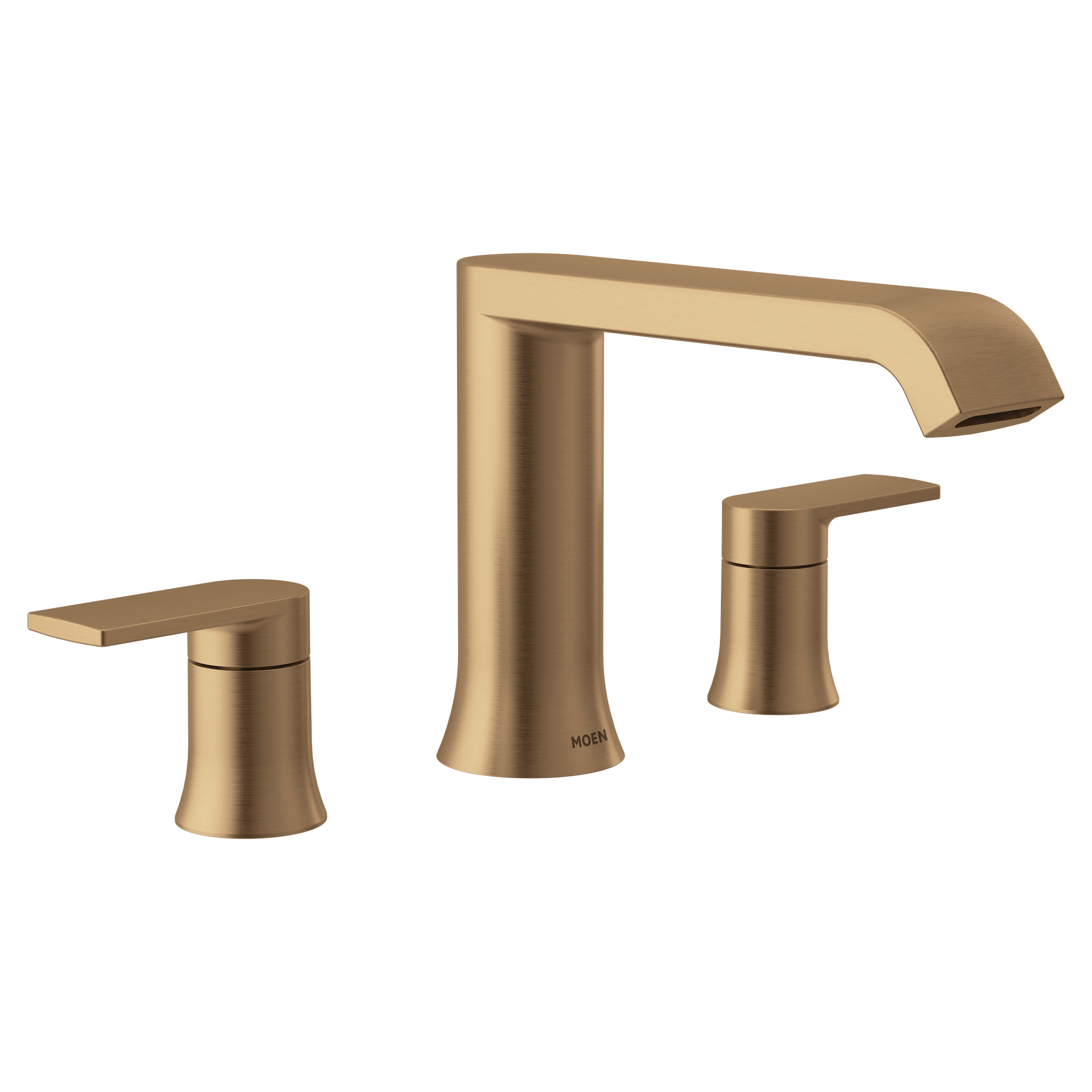 Moen T908BZG Genta LX Bronzed Gold 2-Handle Low Arc Roman Tub Faucet - 1