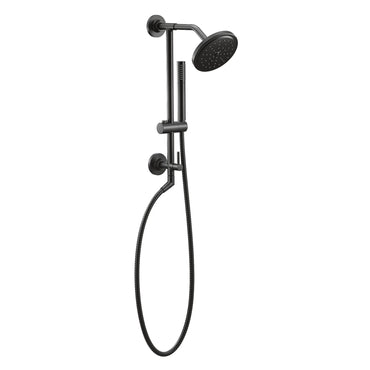 Moen TS3661NHBL Annex Matte Black Shower Rail System No Showerhead - 2