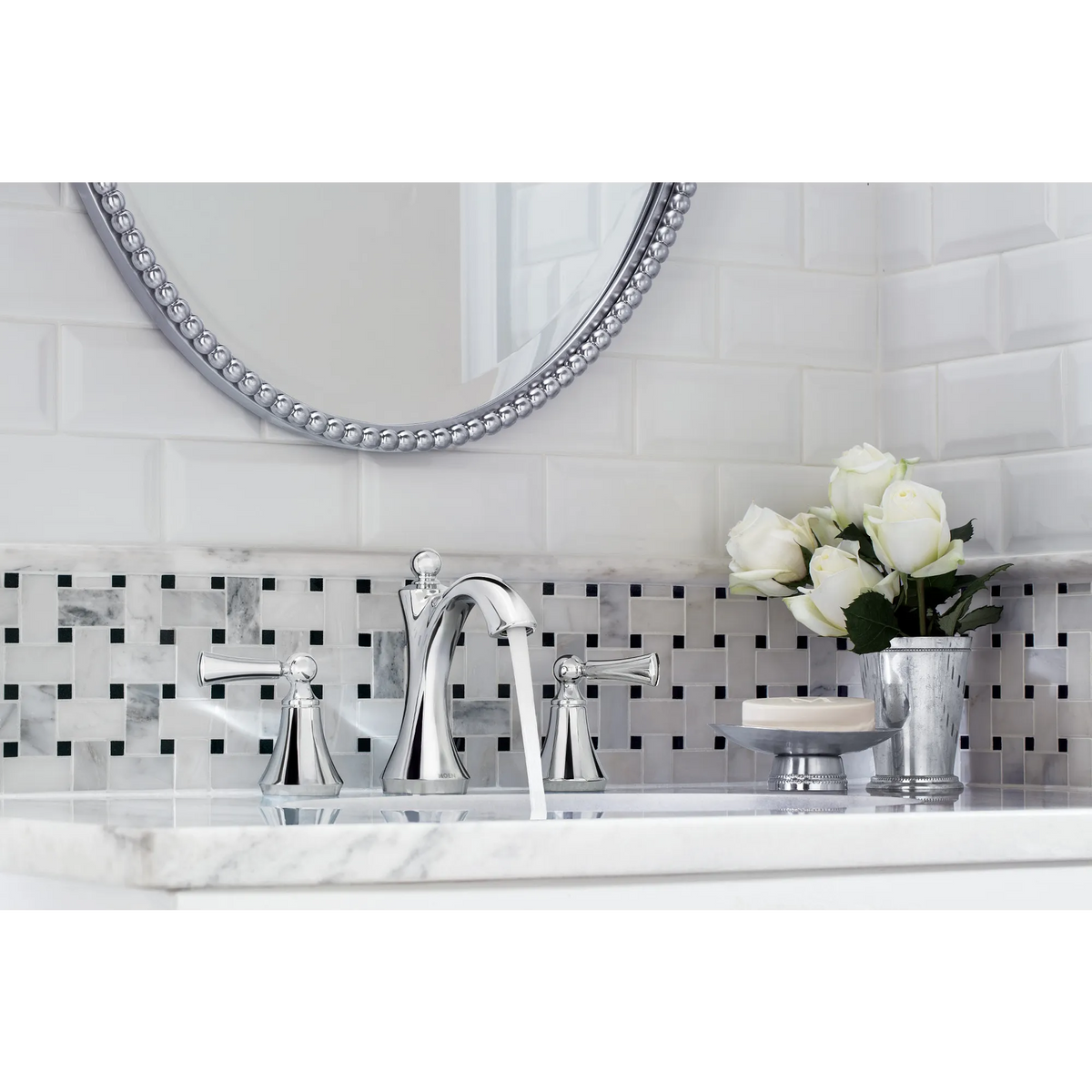 Moen TV4520 Wynford Two-Handle High Arc Bathroom Faucet Chrome - 3