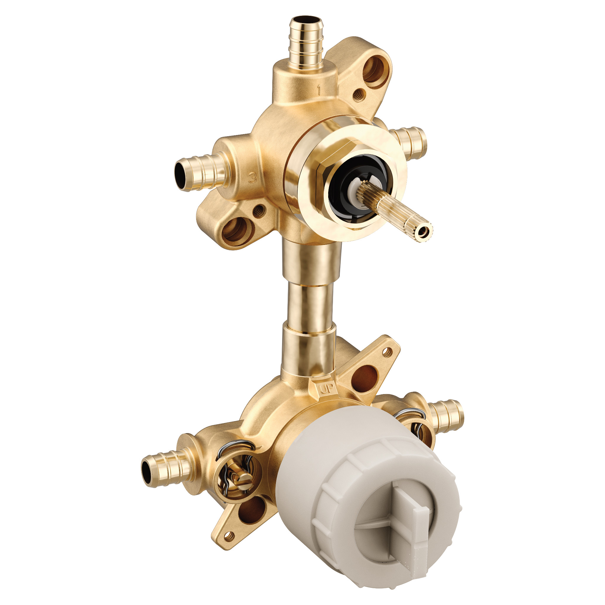 Moen U362XS M-CORE Transfer Shower Valve 3 Outlet Crimp PEX Connection - 1