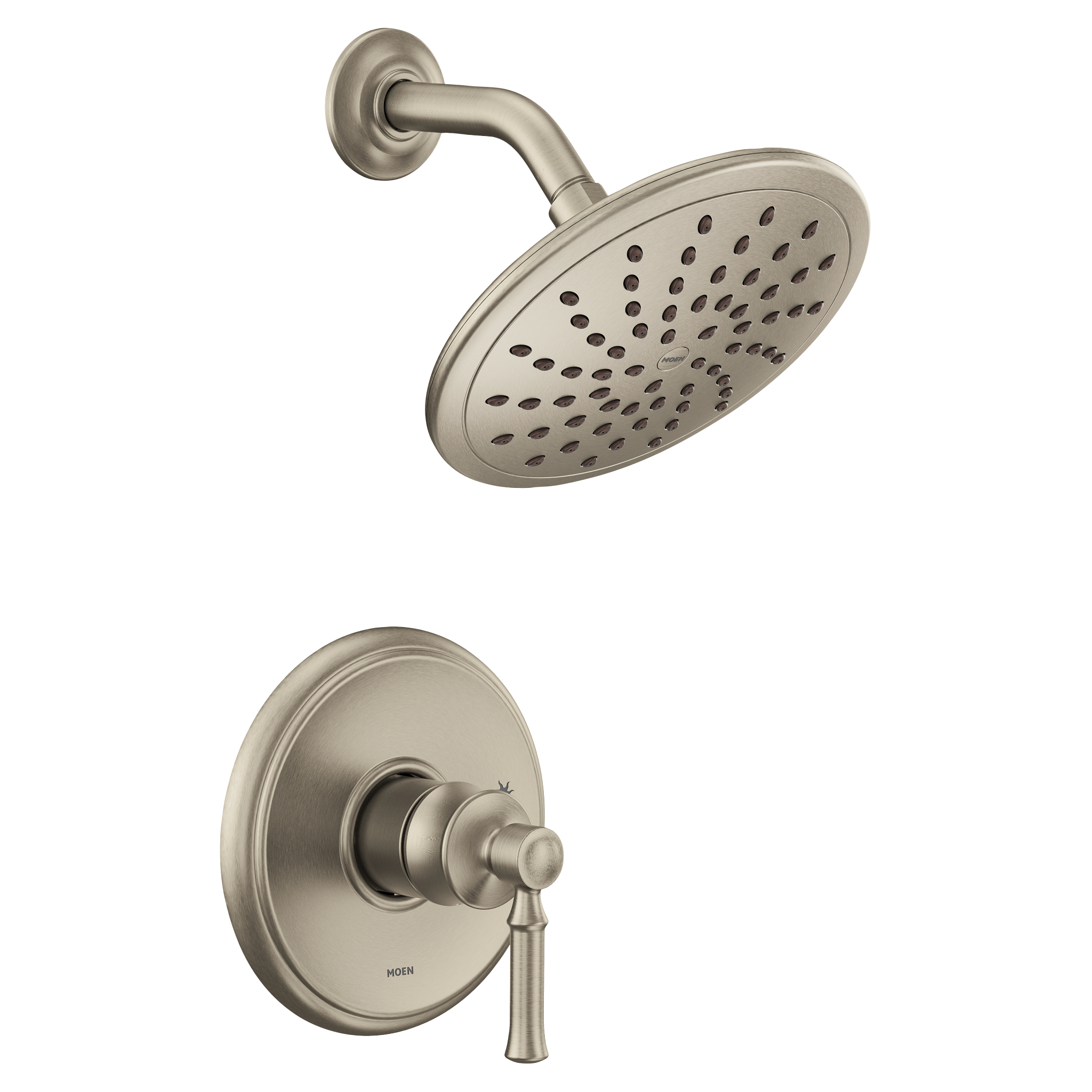 Moen UT2282EPBN Dartmoor Brushed Nickel M-CORE Shower Trim 8in Rainshower - 1