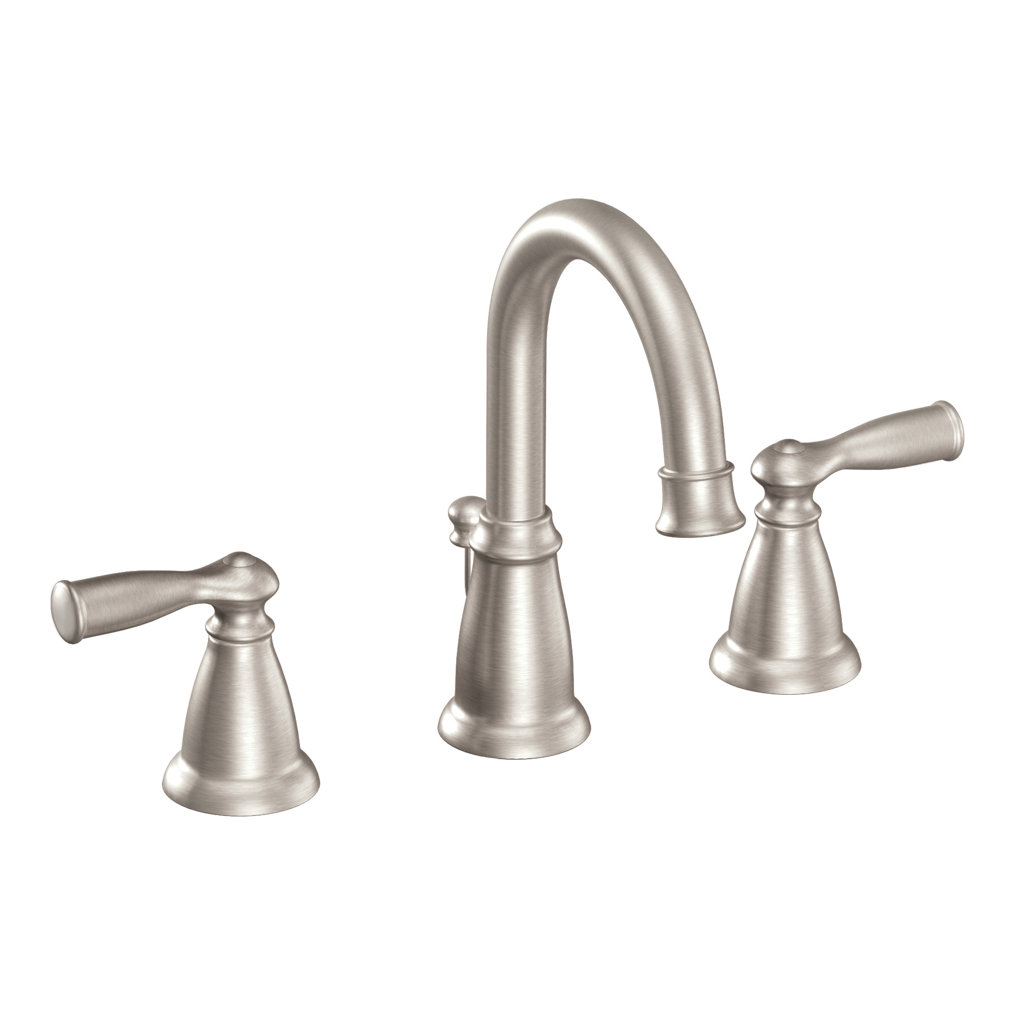 Moen WS84924SRN Banbury Brushed Nickel Sink  Faucet 8-16 in. with Valve - 1