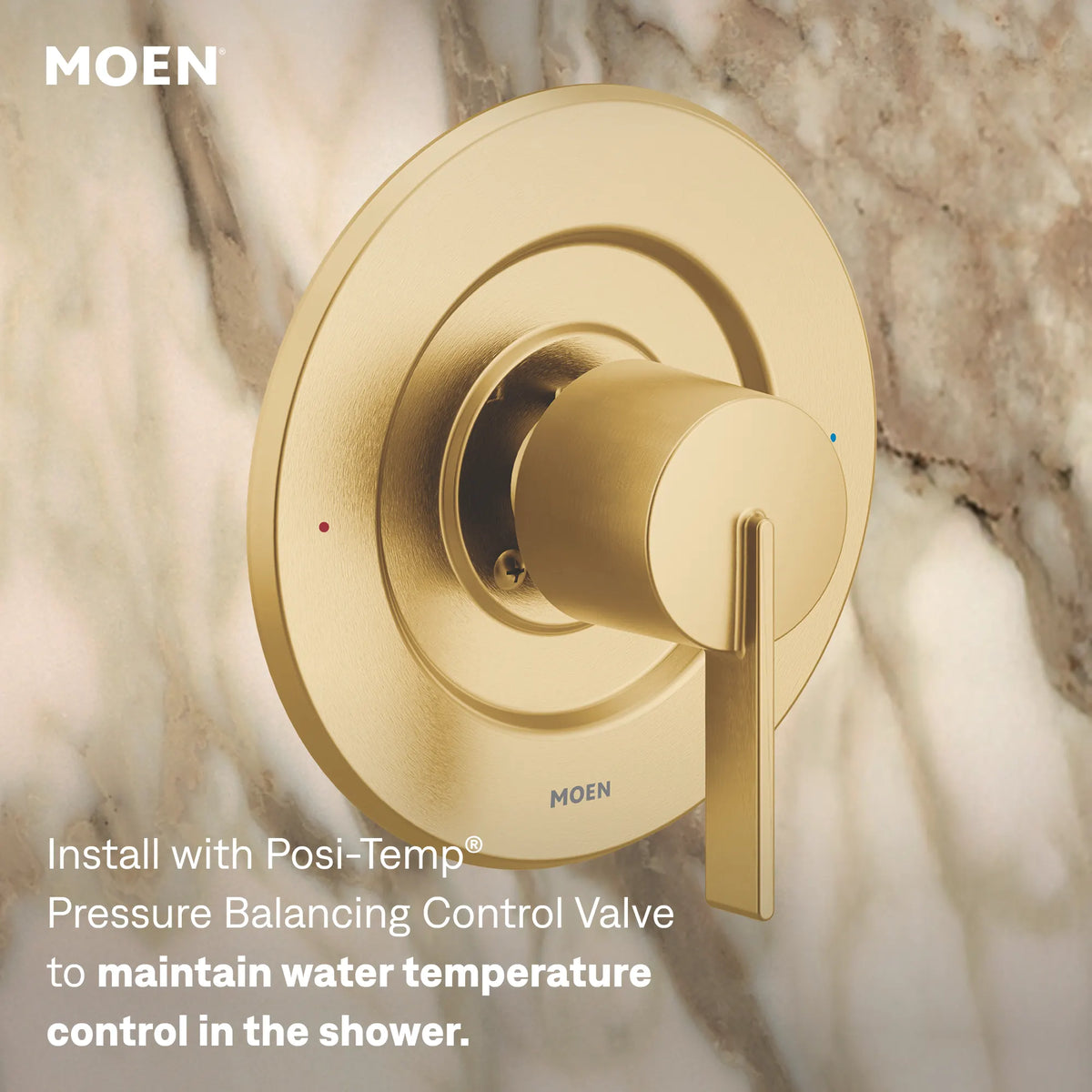 Moen T2262EPBG Cia Brushed gold Posi-Temp shower only