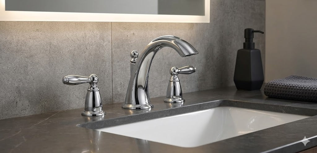 Moen T4943 Brantford Chrome 2-Handle Low Arc Roman Tub Faucet Trim New