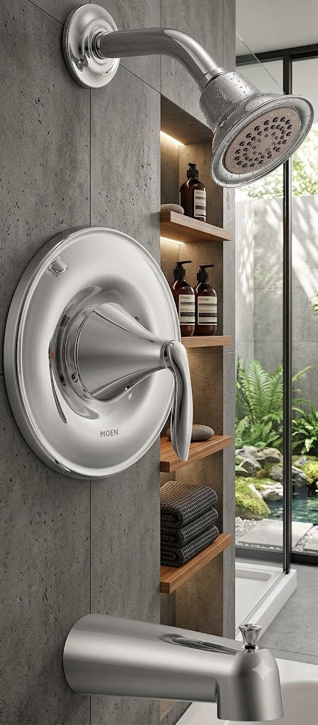 Moen T62133EP Eva Posi-Temp Tub Shower Trim Kit Chrome Eco-Performance New