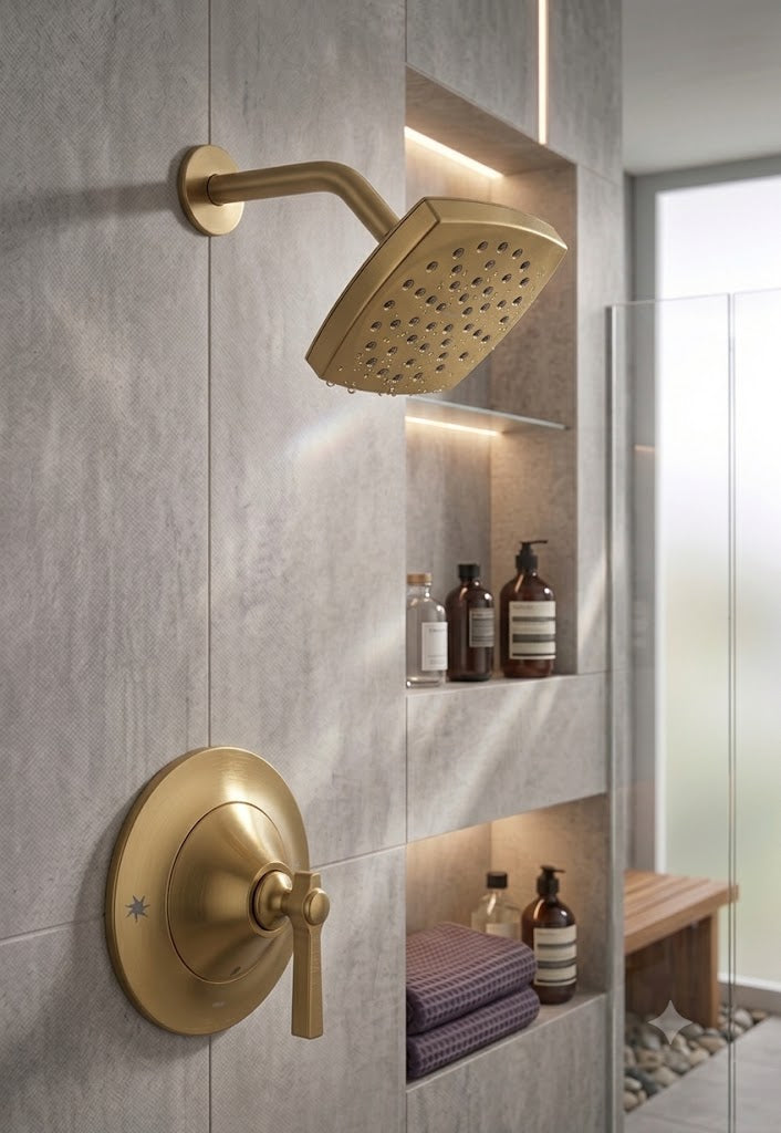 Moen TS2912EPBG Flara Shower Trim Kit Posi-Temp Brushed Gold Rainshower New