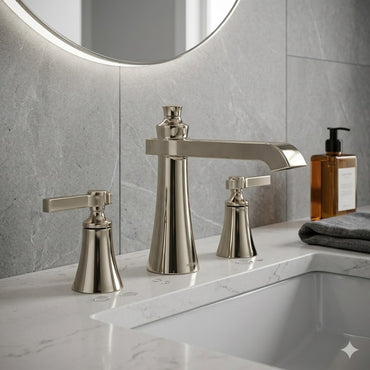 Moen TS926NL Flara Roman Tub Faucet Two Handle High Arc Polished Nickel New