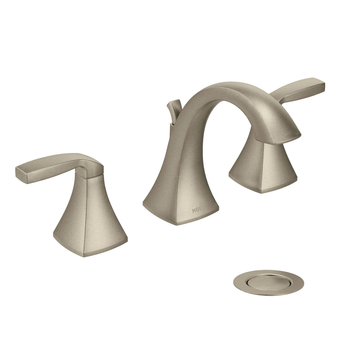 Moen TV6905BN Voss Brushed Nickel Two-Handle High Arc Bathroom Faucet