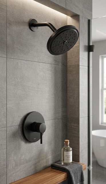 Moen UT3292BL Align Shower Trim Kit M-CORE Matte Black Rainshower Head New