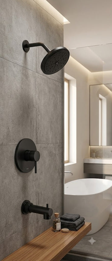 Moen UT3293BL Align Tub and Shower Trim Kit M-CORE Matte Black Rainshower New