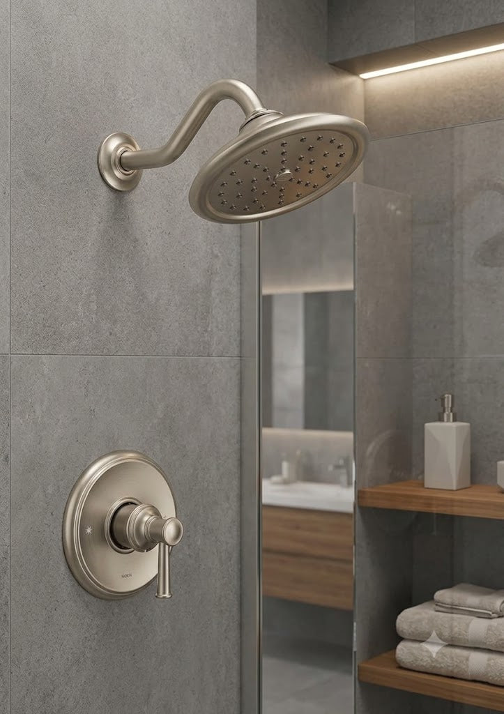 Moen UT3312EPBN Belfield Shower Trim M-CORE Brushed Nickel Rainshower Head New