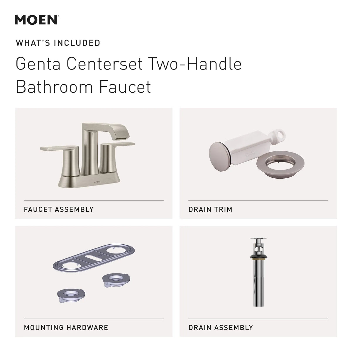 Moen 84764SRN Bathroom Faucets Spot Resist Brushed Nickel — view 2