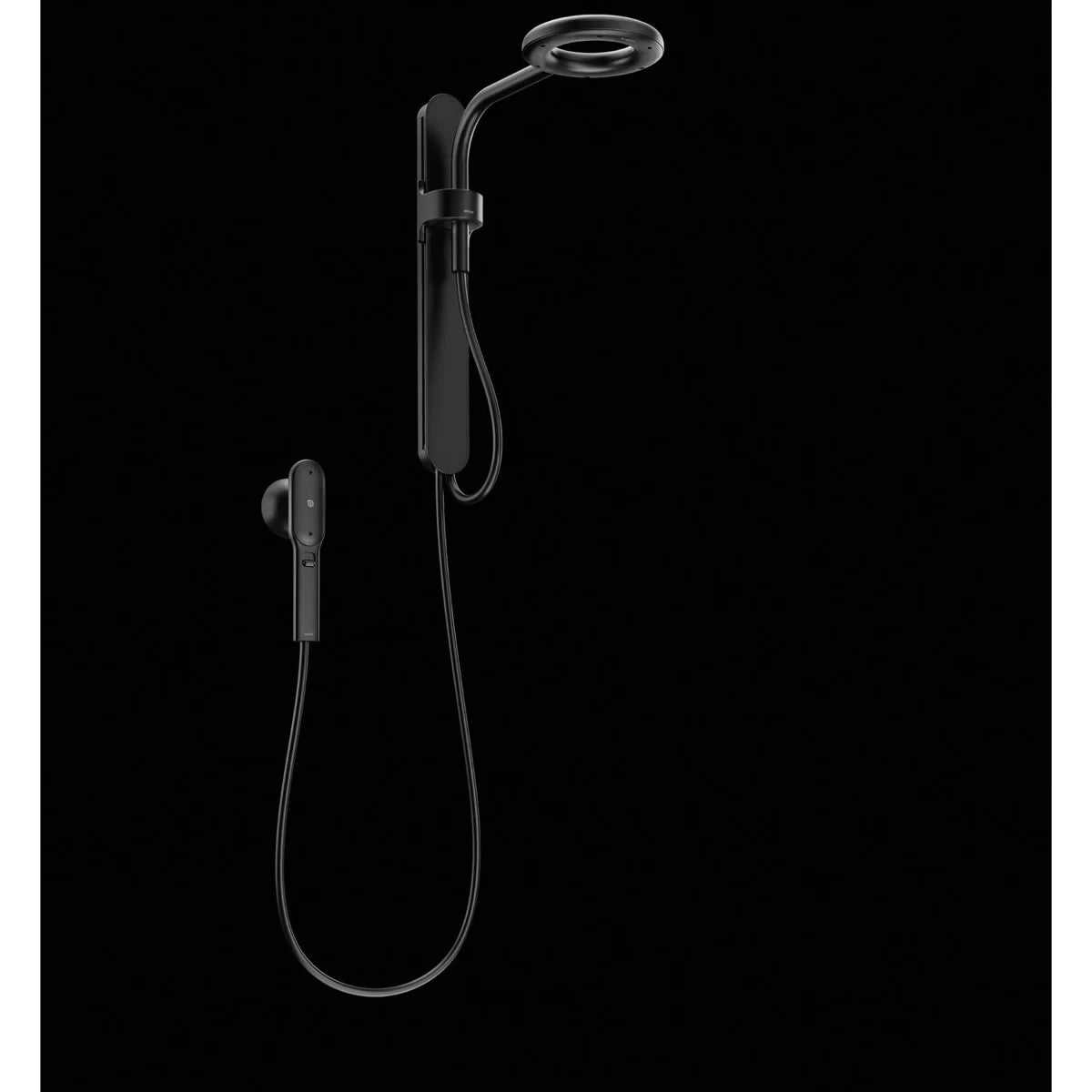 Moen N207C0BL Spa Rainshower Matte Black Handheld Shower Head Slide Bar — view 7