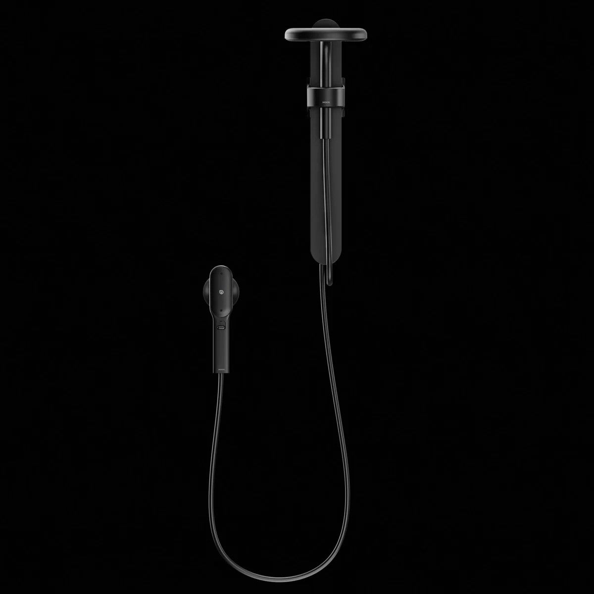 Moen N207C0BL Spa Rainshower Matte Black Handheld Shower Head Slide Bar — view 8