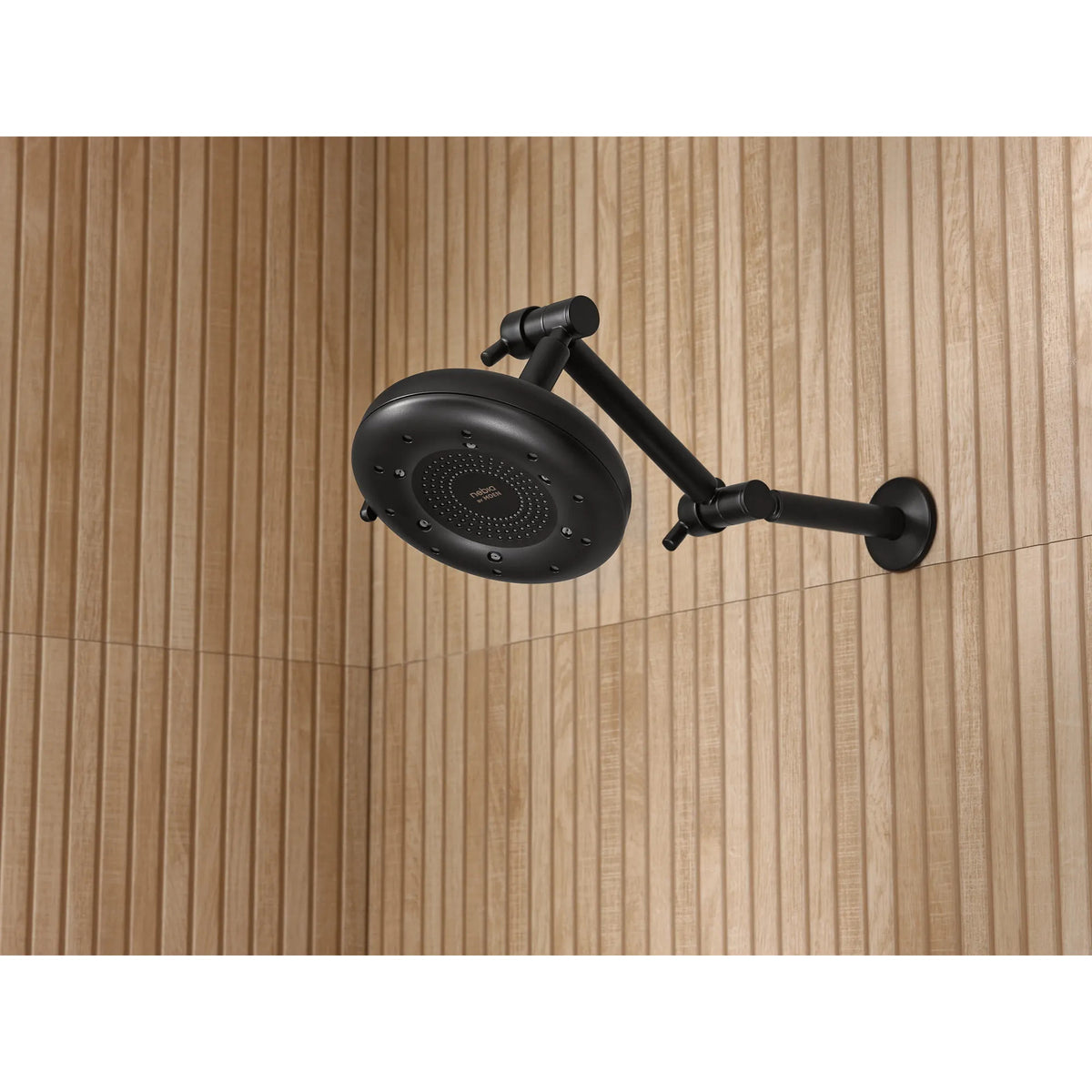 Moen S116BL Matte Black Wall-Mount Shower Arm with Flange — view 10