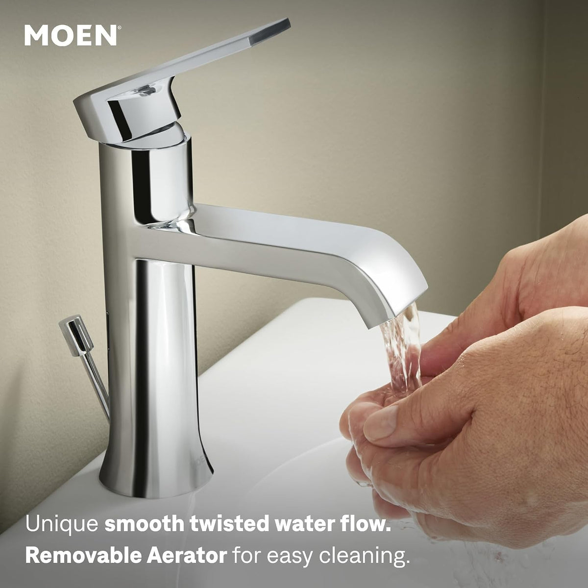 Moen Genta LX 6706 Chrome High Arc Bathroom Faucet — view 11
