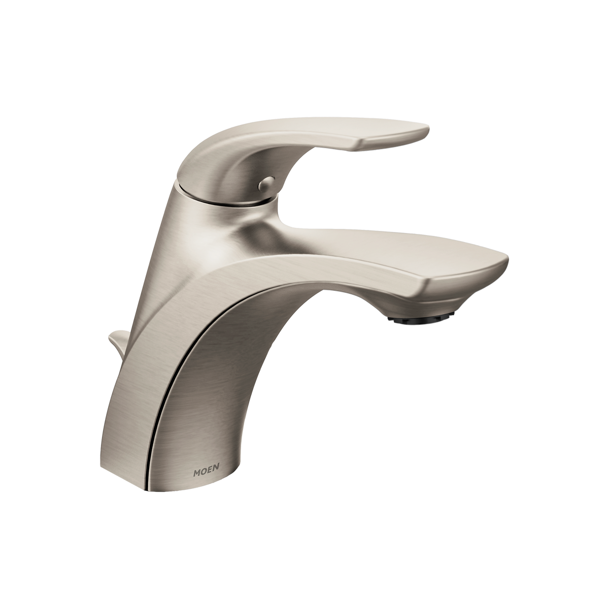 Moen L84533SRN Zarina Spot Resist Brushed Nickel One-Handle High Arc Bathroom Faucet