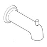 Moen 170190SRN Diverter Spot Resist Brushed Nickel Tub Spout