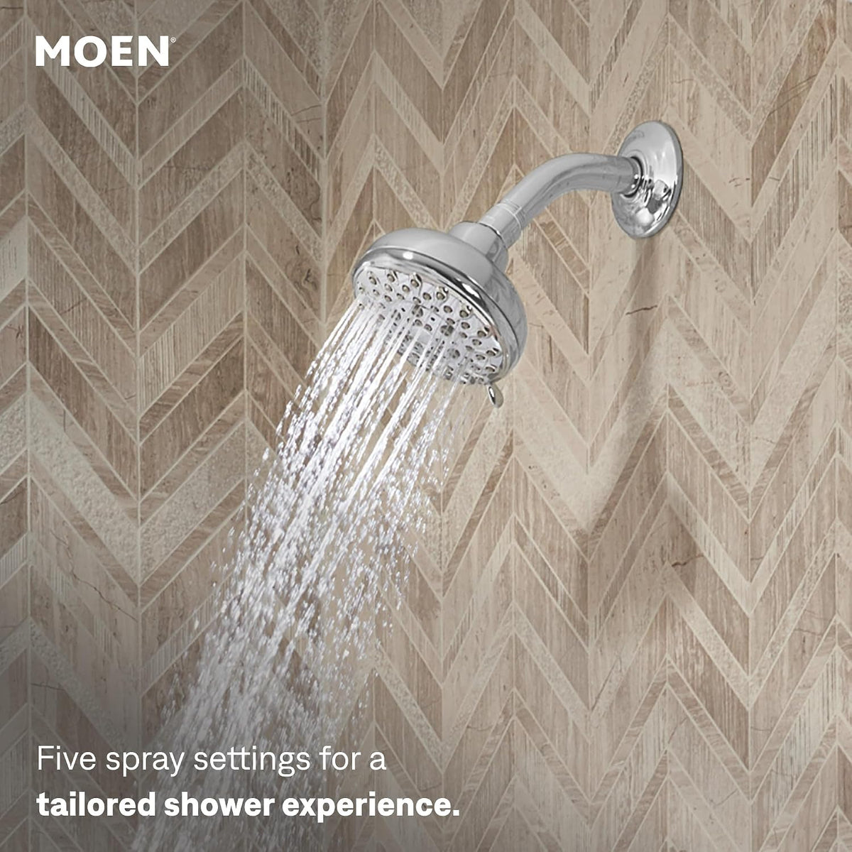 Moen 82115 Idora Chrome Posi-Temp Tub/Shower shown installed