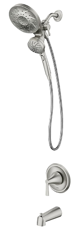Moen 82310SRN Mikah Spot Resist Brushed Nickel Posi-Temp Tub/Shower