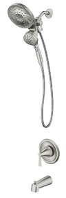 Moen 82310SRN Mikah Spot Resist Brushed Nickel Posi-Temp Tub/Shower