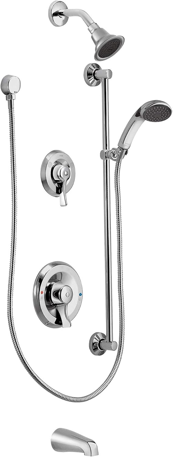 Moen 8343 Commercial Chrome Transfer Posi-Temp Tub/Shower