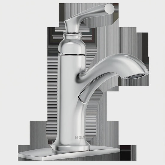 Moen 84535 Hilliard Chrome One-Handle High Arc Bathroom Faucet — product video